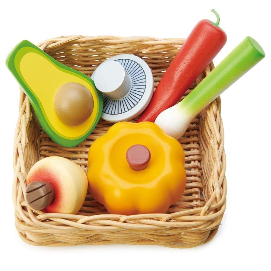 Wooden Toys Little Dreamers | Tenderleaf Toys Vegetable Basket