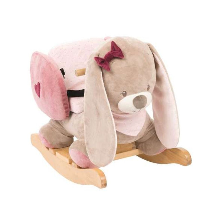 Wooden Toys Little Dreamers | Nattou Rocker - Nina The Rabbit