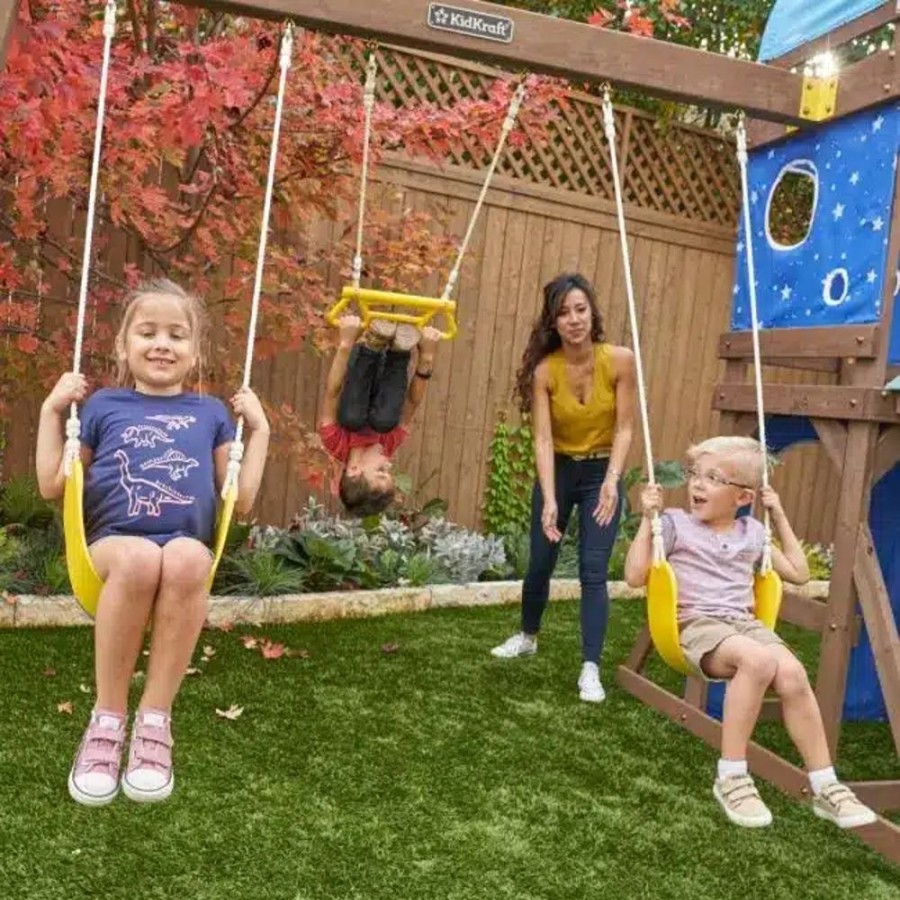 Outdoor Fun Little Dreamers | Kidkraft Overlook Challenge Swing Set / Playset