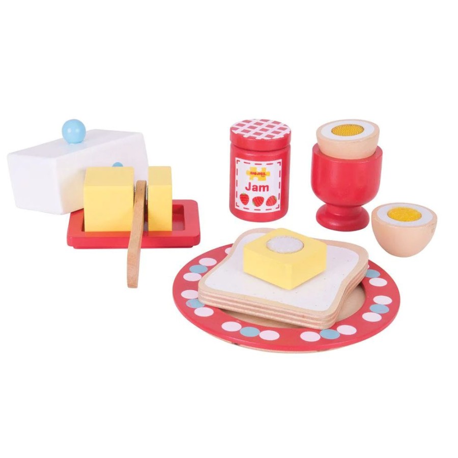 Wooden Toys Little Dreamers | Bigjigs Breakfast Time Set