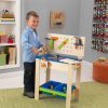 Wooden Toys Little Dreamers | Kidkraft Deluxe Wooden Workbench With Tools