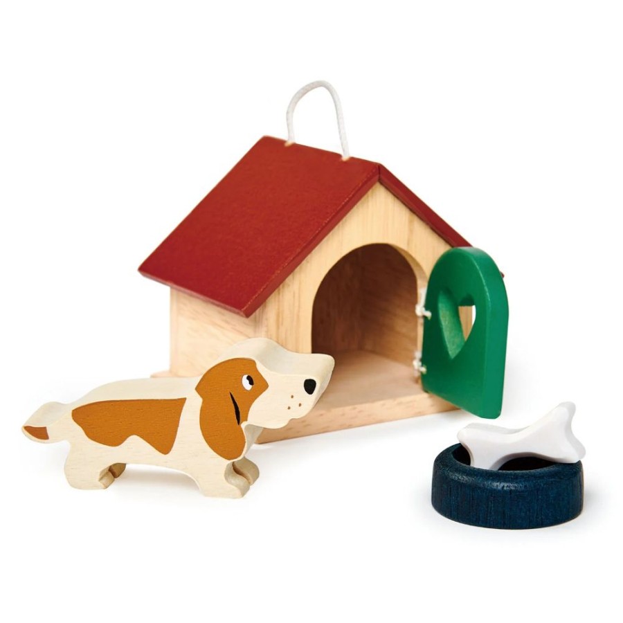 Wooden Toys Little Dreamers | Tenderleaf Pet Dog Set