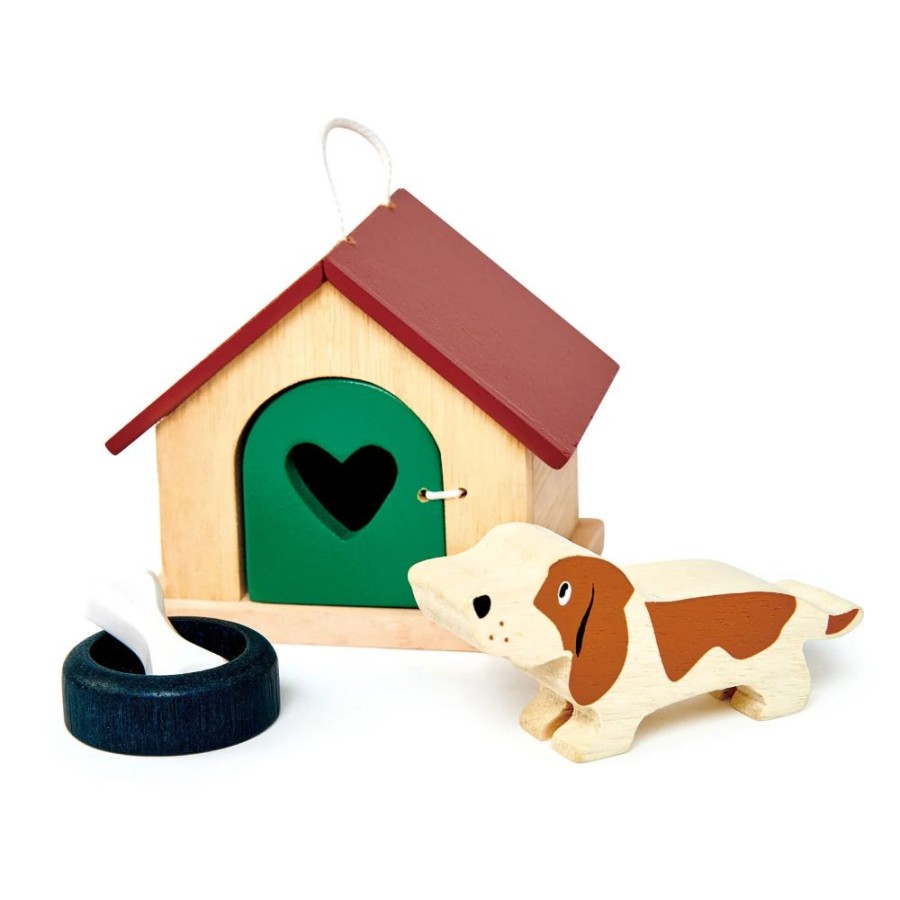 Wooden Toys Little Dreamers | Tenderleaf Pet Dog Set