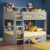 Kids Rooms Little Dreamers | Orion Bunk Bed Grey Oak