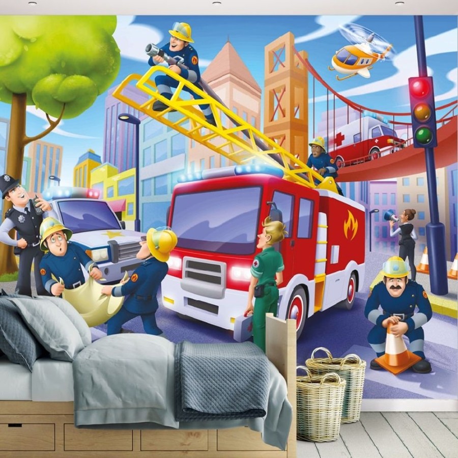 Accessories Little Dreamers | Walltastic Emergency Services Wall Mural