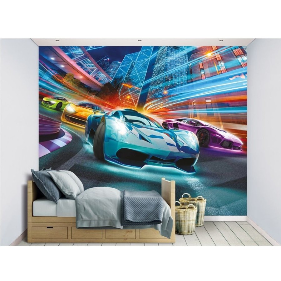 Accessories Little Dreamers | Walltastic Supercar Racers Wall Mural