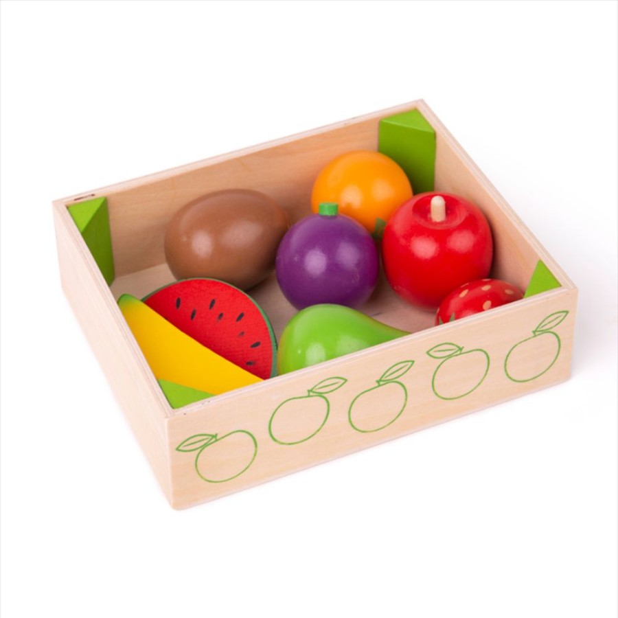 Wooden Toys Little Dreamers | Bigjigs Fruit Crate