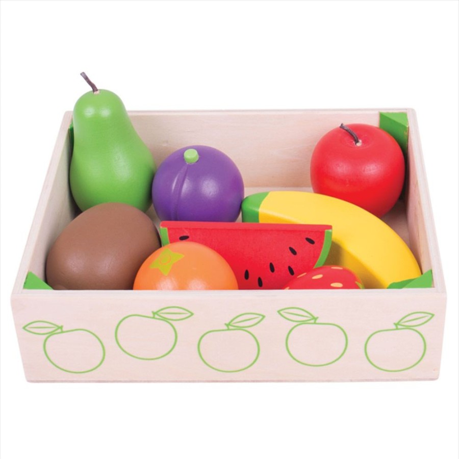 Wooden Toys Little Dreamers | Bigjigs Fruit Crate