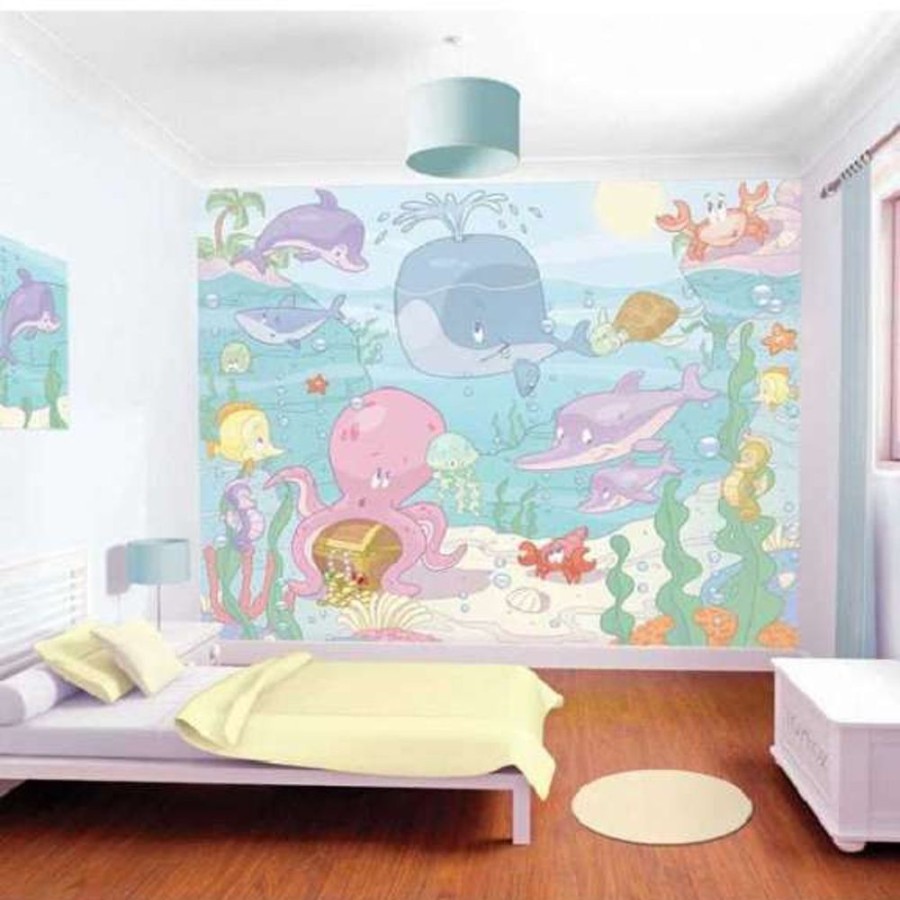 Accessories Little Dreamers | Walltastic Baby Under The Sea Wall Mural