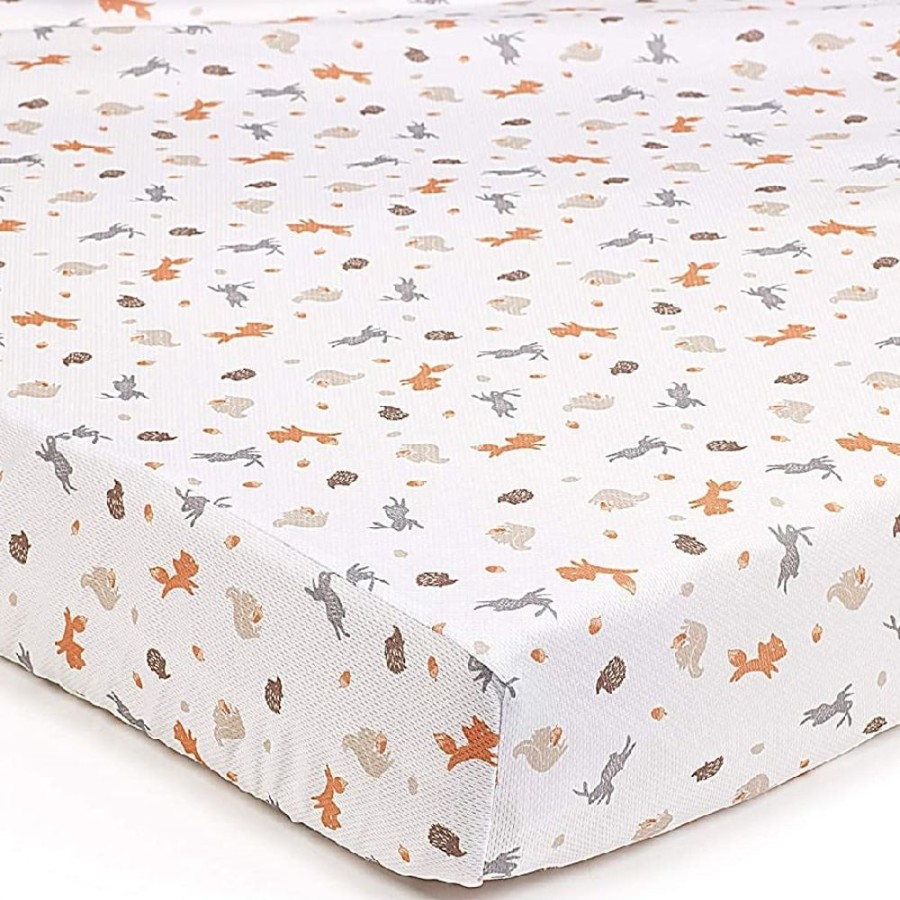 Accessories Little Dreamers | Breathablebaby Super Dry Sheets Enchanted Forest Cot / 60X120Cm