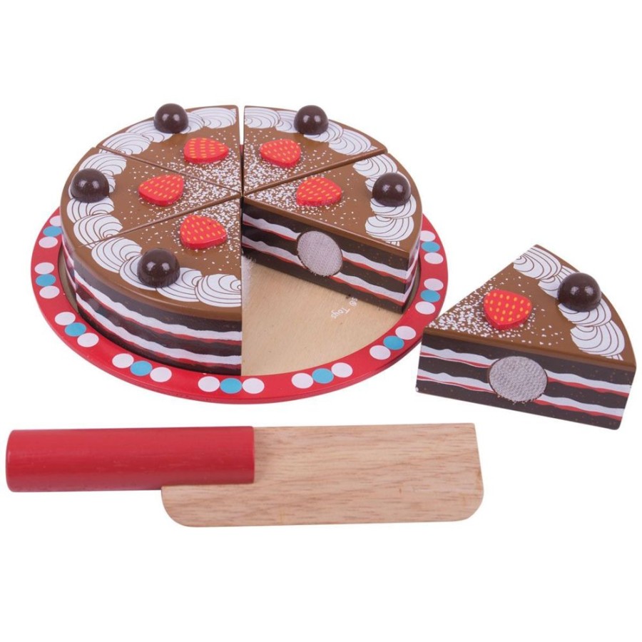 Wooden Toys Little Dreamers | Bigjigs Chocolate Cake