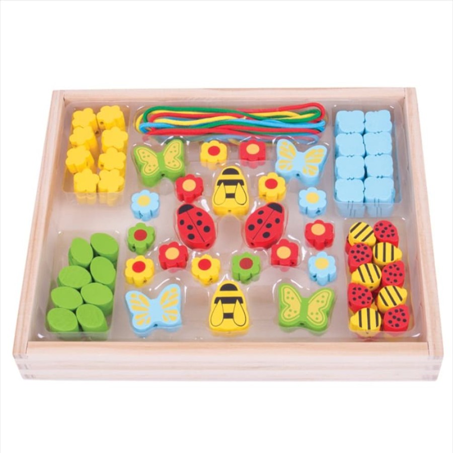 Wooden Toys Little Dreamers | Bigjigs Garden Bead Box