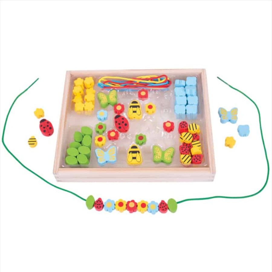 Wooden Toys Little Dreamers | Bigjigs Garden Bead Box