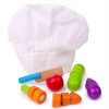 Wooden Toys Little Dreamers | Bigjigs Cutting Vegetables Chef Set