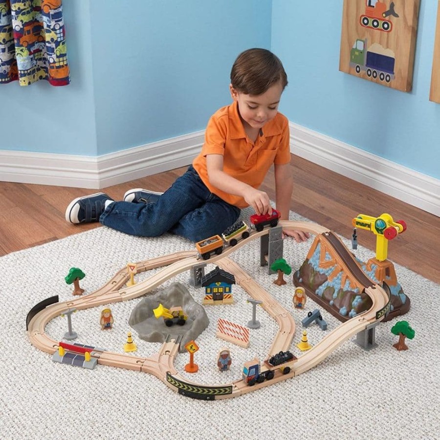 Wooden Toys Little Dreamers | Kidkraft Bucket Top Construction Train Set