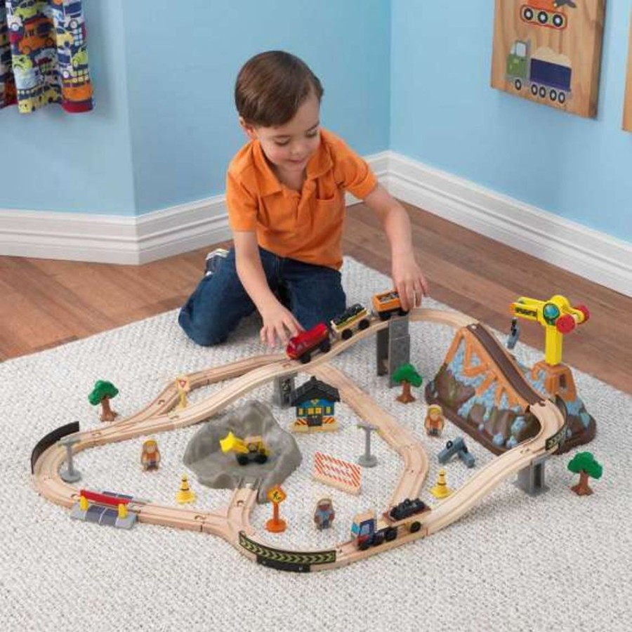 Wooden Toys Little Dreamers | Kidkraft Bucket Top Construction Train Set