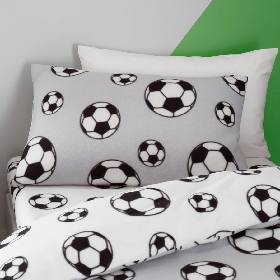 Accessories Little Dreamers | Football Fleece Toddler Duvet Set