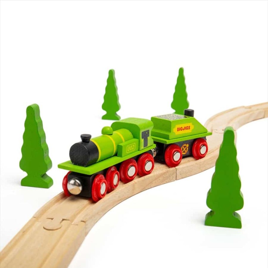 Wooden Toys Little Dreamers | Bigjigs Big Green Engine