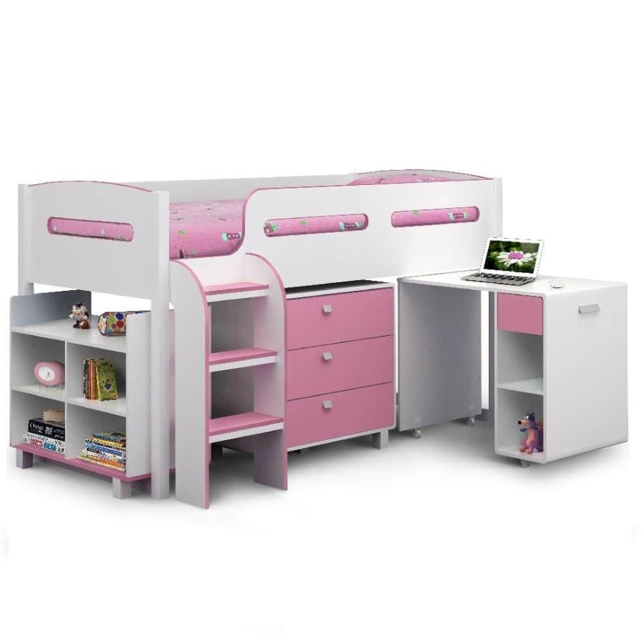 Kids Rooms Little Dreamers | Kimbo Cabin Bed - Soft Pink