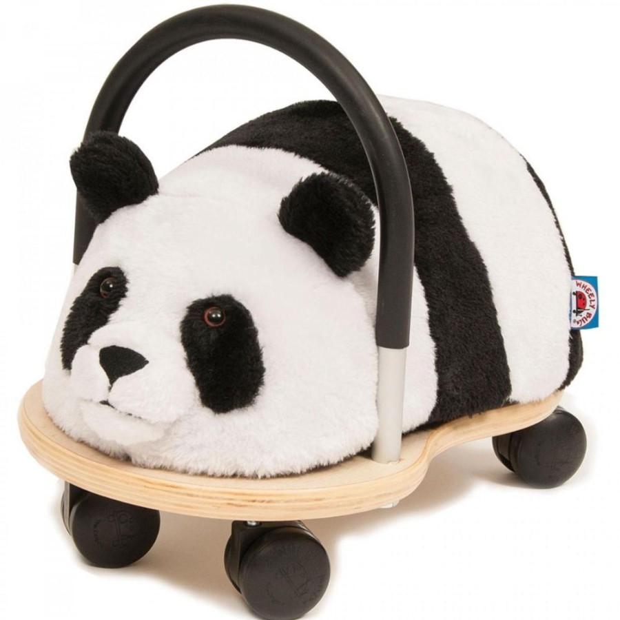 Wooden Toys Little Dreamers | Wheelybug Plush Panda