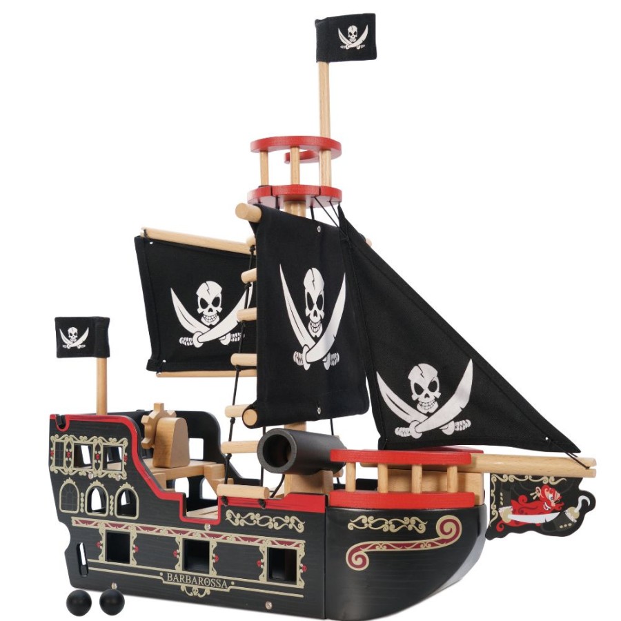 Wooden Toys Little Dreamers | Le Toy Van Barbarossa Pirate Ship