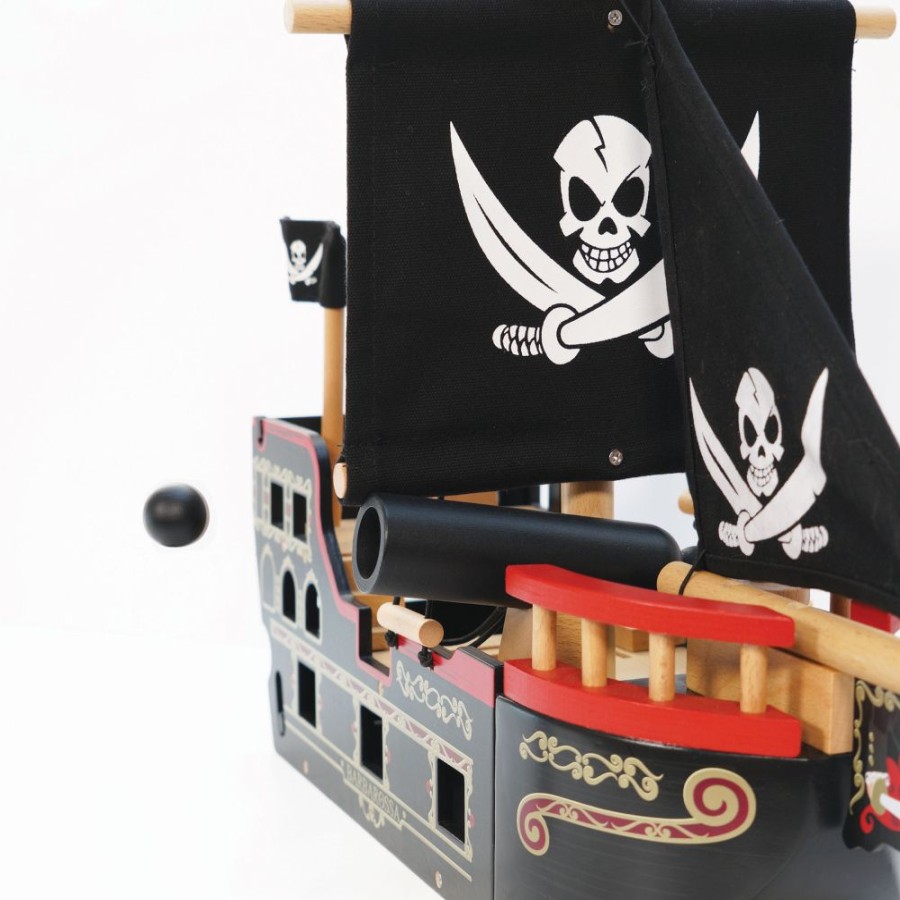 Wooden Toys Little Dreamers | Le Toy Van Barbarossa Pirate Ship