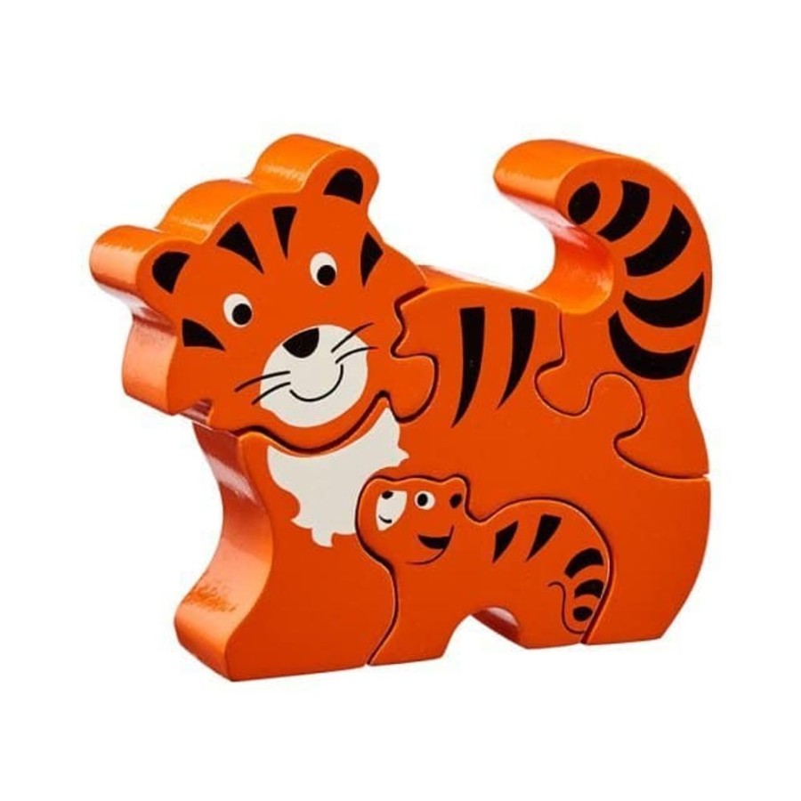 Wooden Toys Little Dreamers | Lanka Kade Tiger & Cub Puzzle