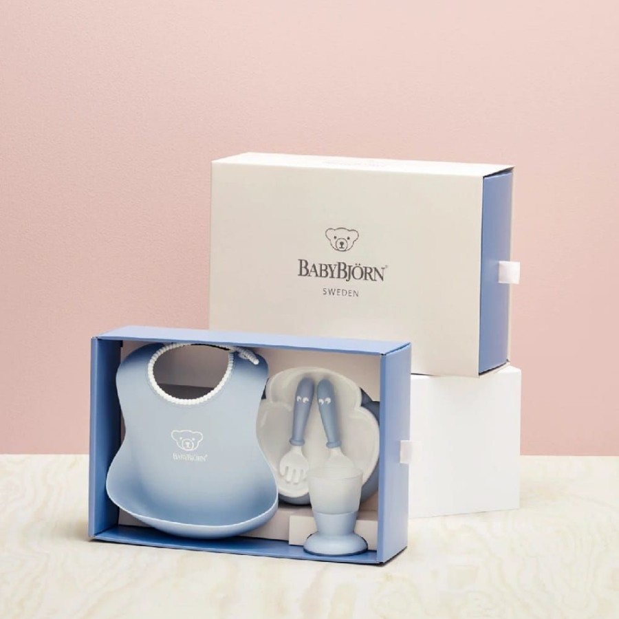 At Home Little Dreamers | Babybjorn Baby Dinner Set - Powder Blue