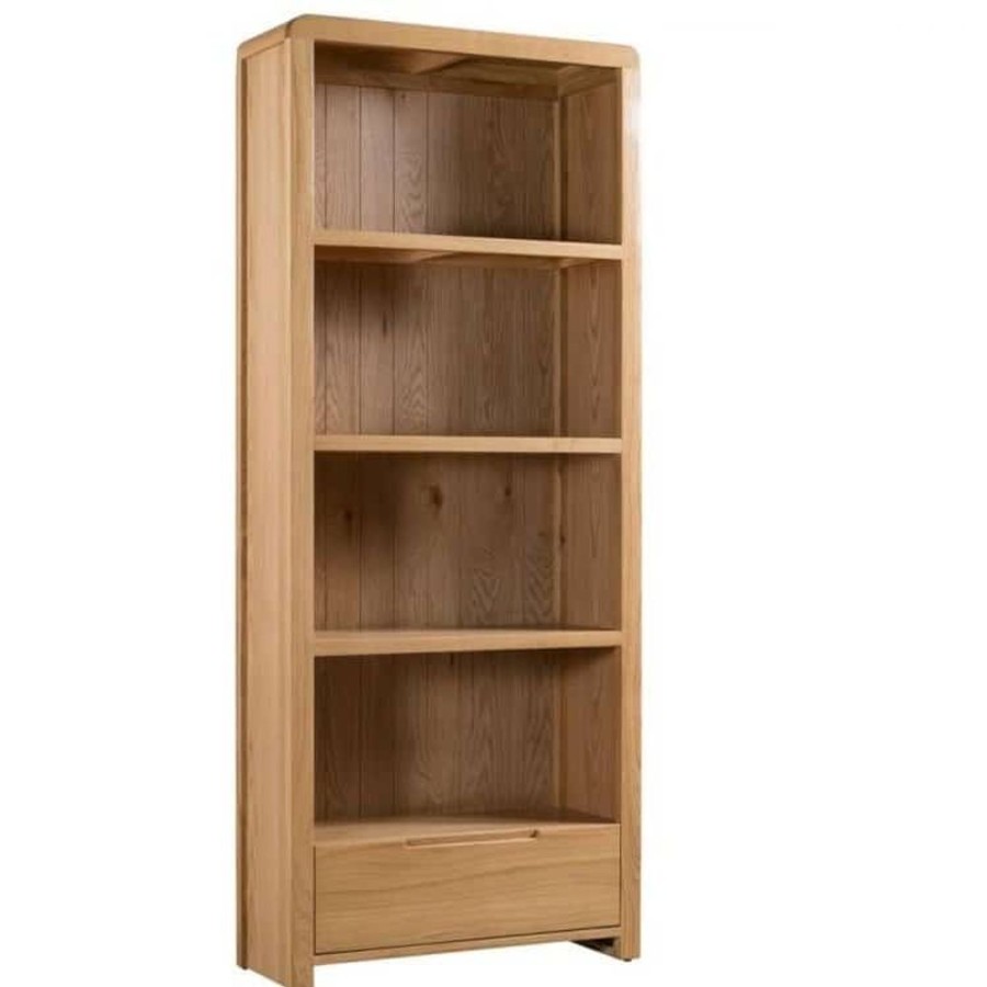 Kids Rooms Little Dreamers | Curve Tall Bookcase - Oak