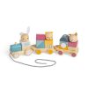 Wooden Toys Little Dreamers | Bigjigs Activity Pull Along Train - 100% Fsc