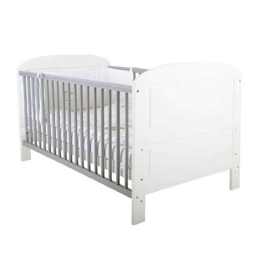 Nursery Little Dreamers | Angelina Cot Bed - White / Grey