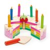 Wooden Toys Little Dreamers | Tenderleaf Toys Rainbow Birthday Cake