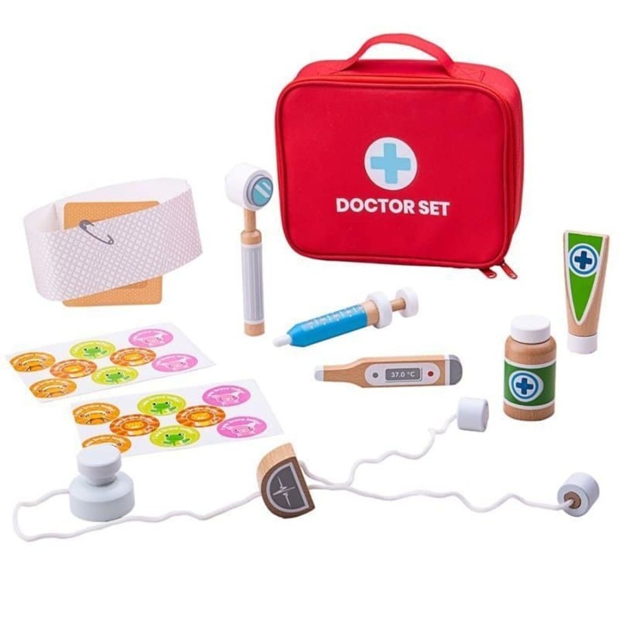 Wooden Toys Little Dreamers | Tidlo Doctors Play Set