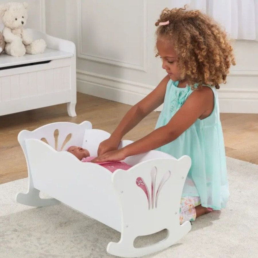 Wooden Toys Little Dreamers | Kidkraft Lil Doll Cradle