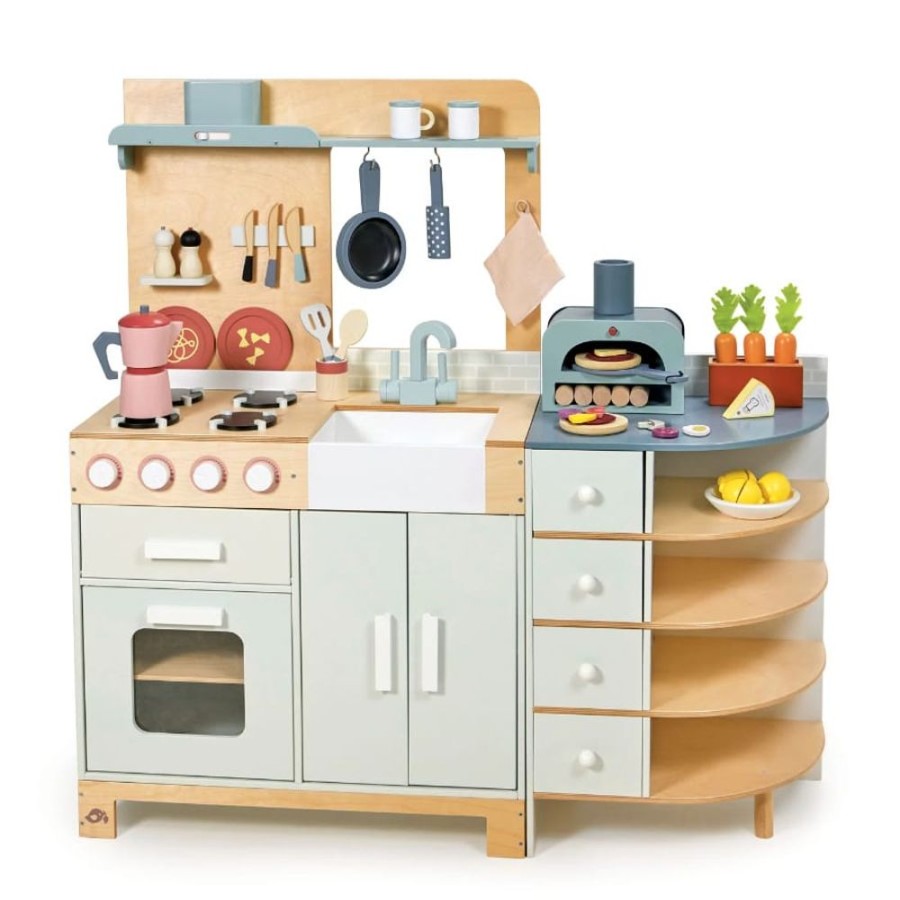 Wooden Toys Little Dreamers | Tenderleaf Toys La Fiamma Grand Kitchen