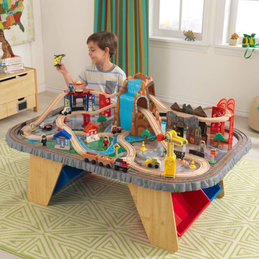 Wooden Toys Little Dreamers | Kidkraft Waterfall Junction Train Set & Table