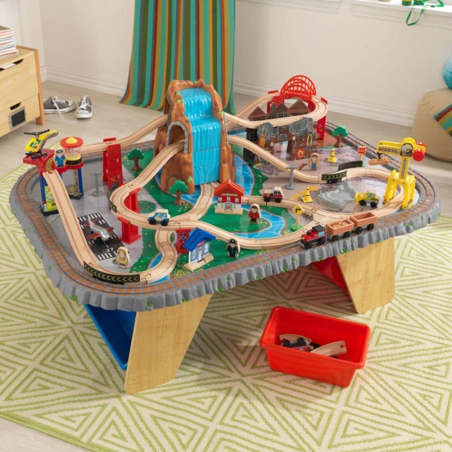 Wooden Toys Little Dreamers | Kidkraft Waterfall Junction Train Set & Table