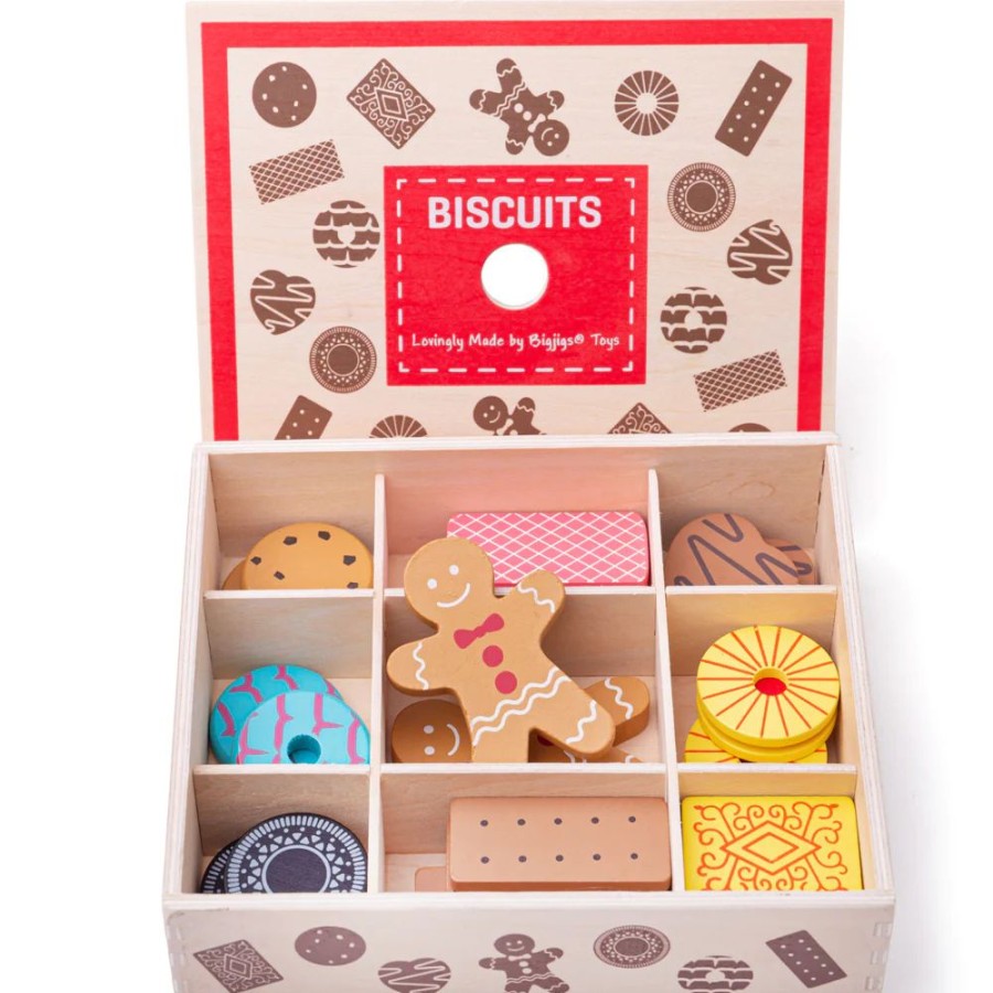 Wooden Toys Little Dreamers | Bigjigs Box Of Biscuits