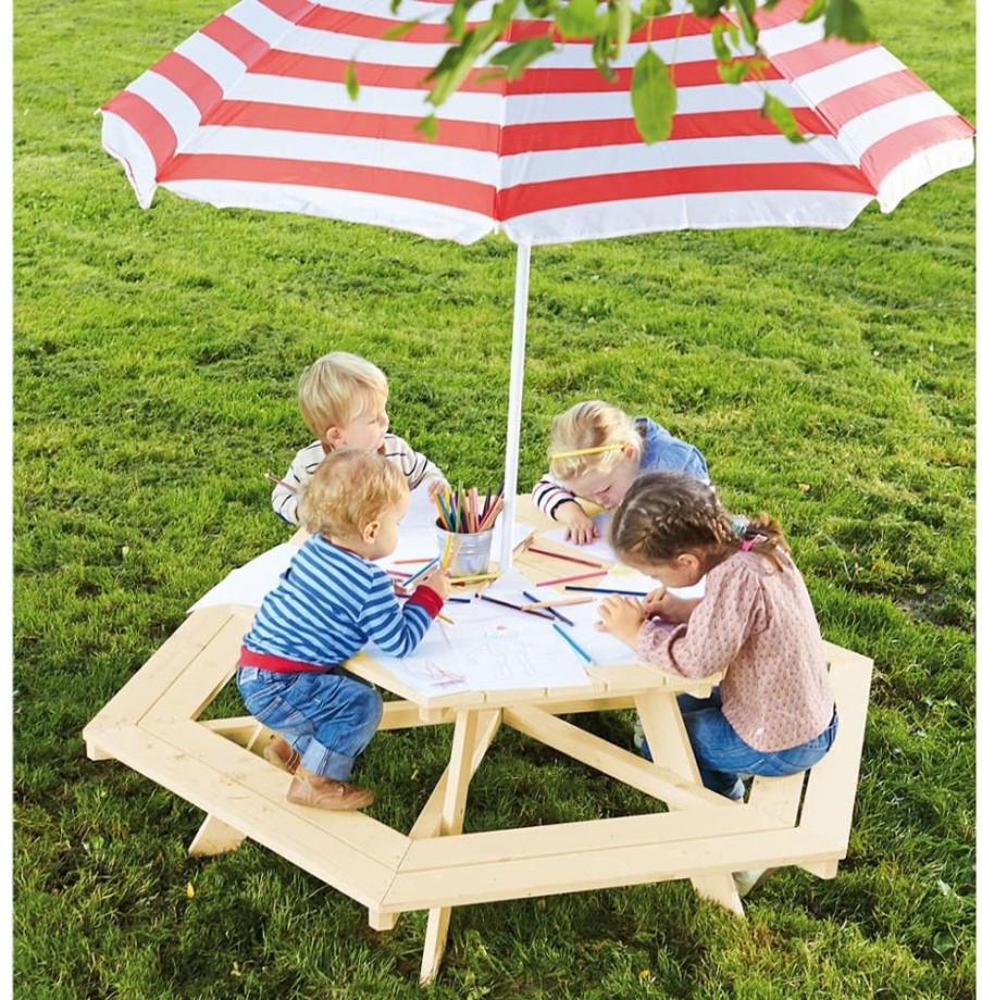 Outdoor Fun Little Dreamers | Outdoor Wooden Bench For 6