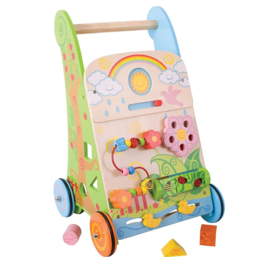 Wooden Toys Little Dreamers | Bigjigs Flower Activity Walker