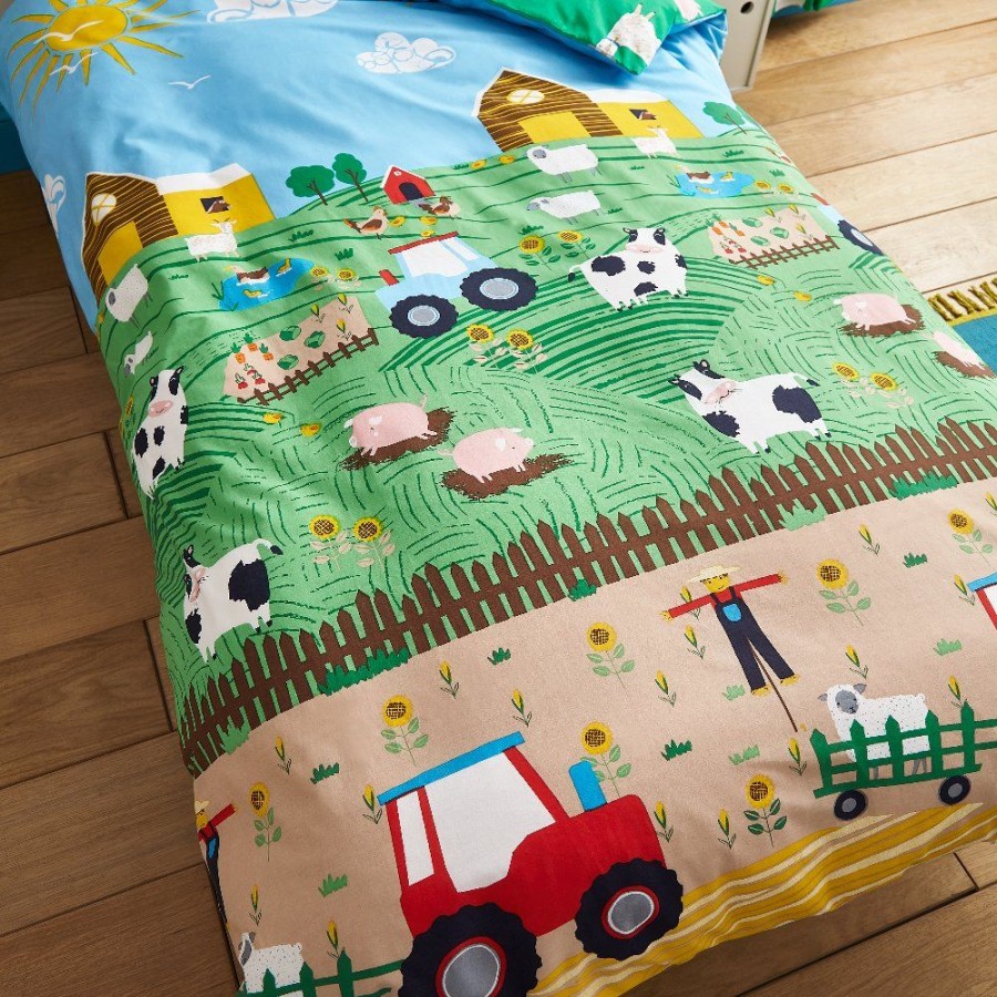 Accessories Little Dreamers | Farmyard Duvet Cover Set - Single