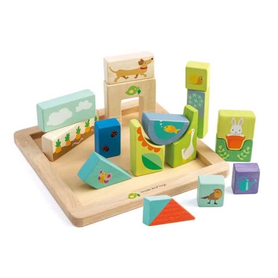 Wooden Toys Little Dreamers | Tenderleaf Toys Garden Patch Puzzle