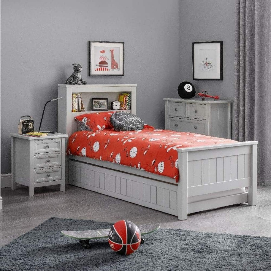 Kids Rooms Little Dreamers | Maine Bookcase Bed - Dove Grey