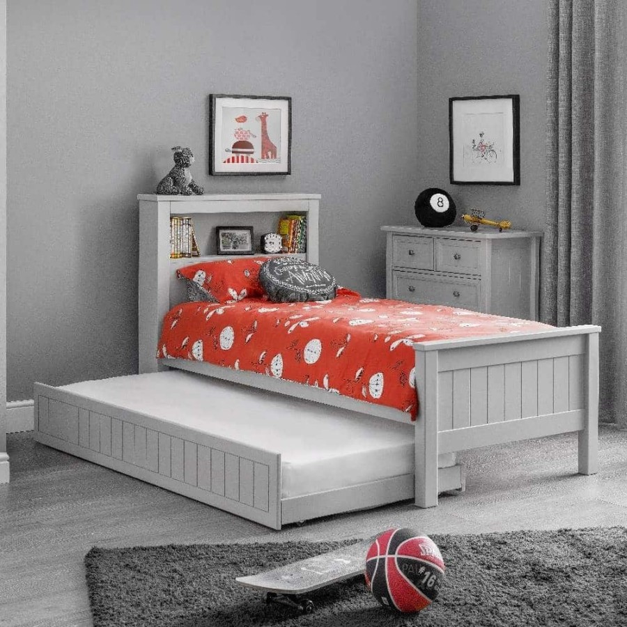 Kids Rooms Little Dreamers | Maine Bookcase Bed - Dove Grey