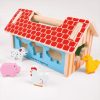 Wooden Toys Little Dreamers | Bigjigs Farmhouse Shape Sorter