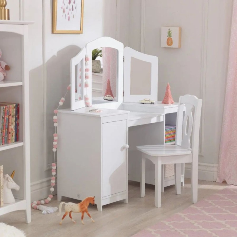 Wooden Toys Little Dreamers | Kidkraft Deluxe Vanity & Chair