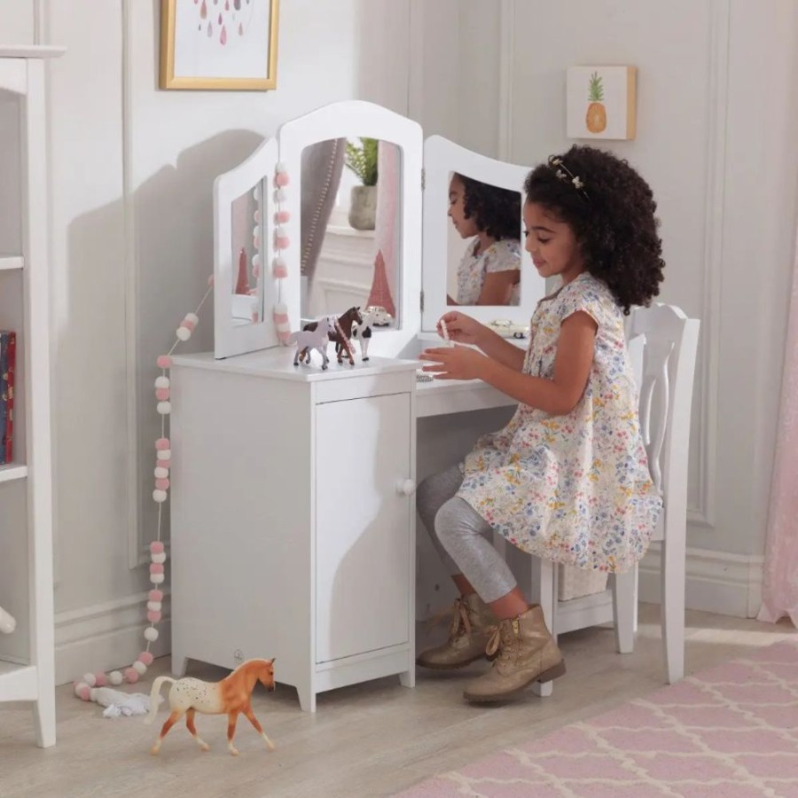 Wooden Toys Little Dreamers | Kidkraft Deluxe Vanity & Chair