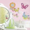 Accessories Little Dreamers | Roommates Brushwork Butterfly Stickers