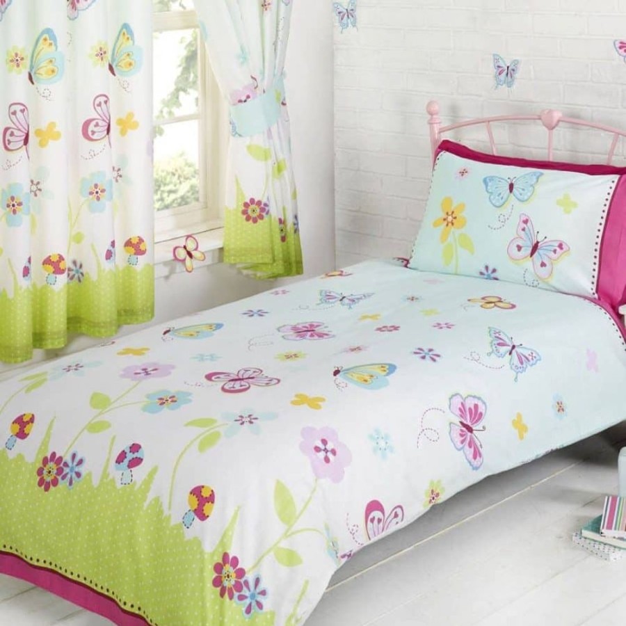 Accessories Little Dreamers | Butterfly Garden Single Duvet Cover & Pillowcase Set