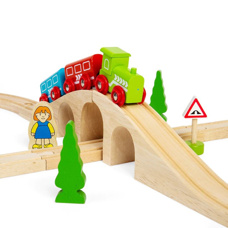 Wooden Toys Little Dreamers | Bigjigs Figure Of 8 Train Set